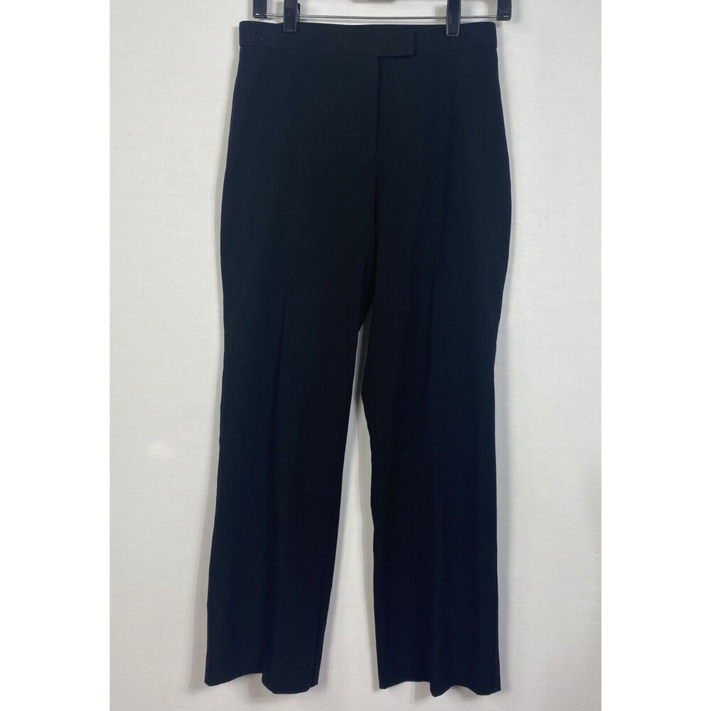 Sag Harbor Stretch Petite Pants Women Size 4P Black Solid Business Casual